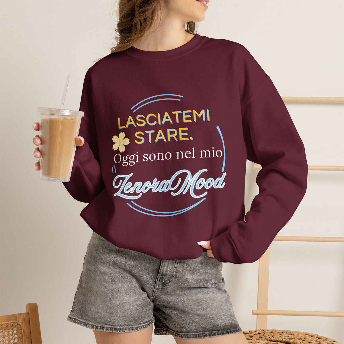 Felpa girocollo - "Lasciatemi Stare..." Edizione imbrunire