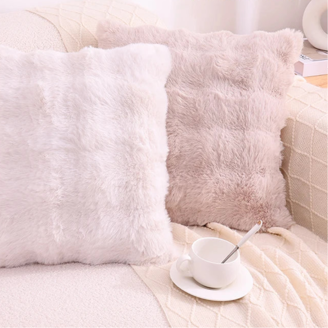 Federa pelliccia beige 2