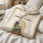 Felpa con cappuccio "Esco solo per tornare a casa"